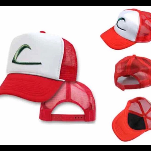 Pokémon Ash Ketchum Trucker SnapBack Mesh Hat - Picture 2 of 2